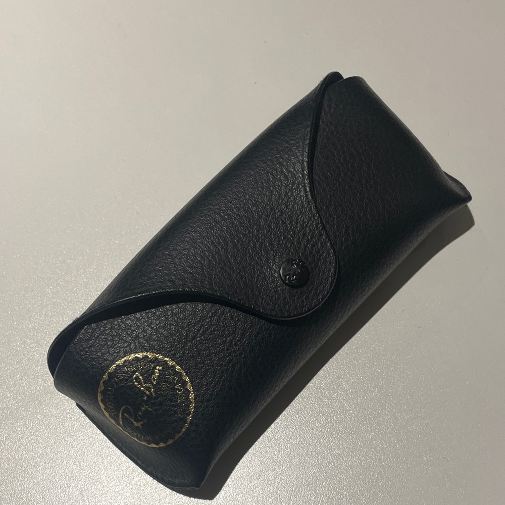 Ray-Ban Black Leather Glasses Case